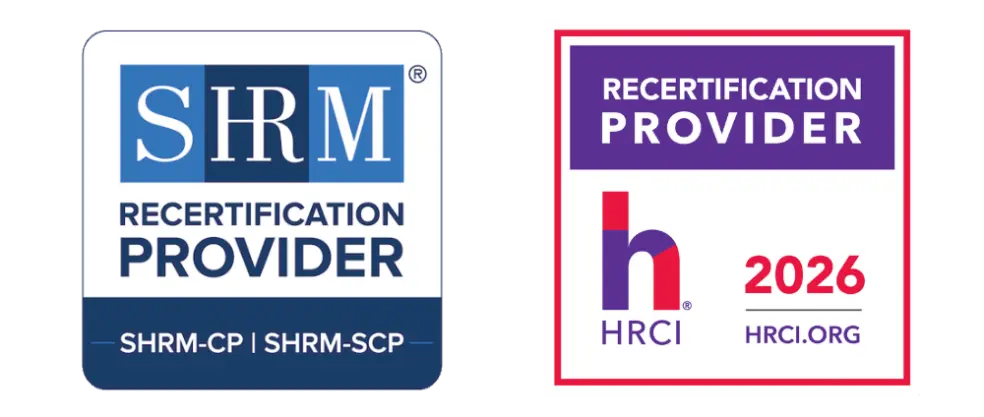 SHRM and HRCI logos 2026