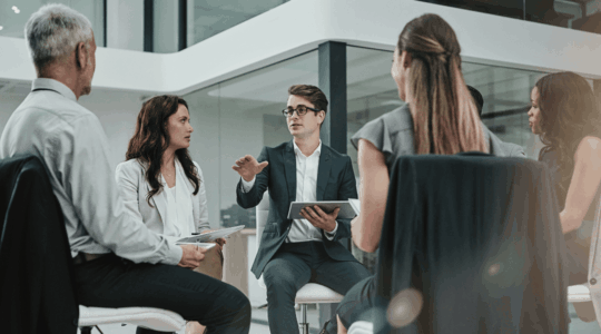business-man-talking-sitting-group