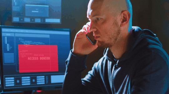 IT-professional-working-on-phone